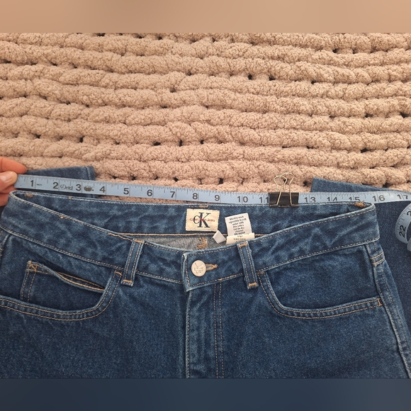 VINTAGE Calvin Klein Blue Straight Leg Jeans - Picture 8 of 10